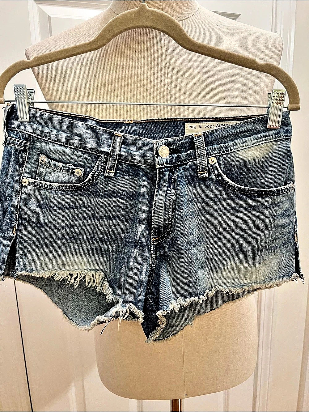 rag & bone Jean Denim Cutoff Shorts Waist 27